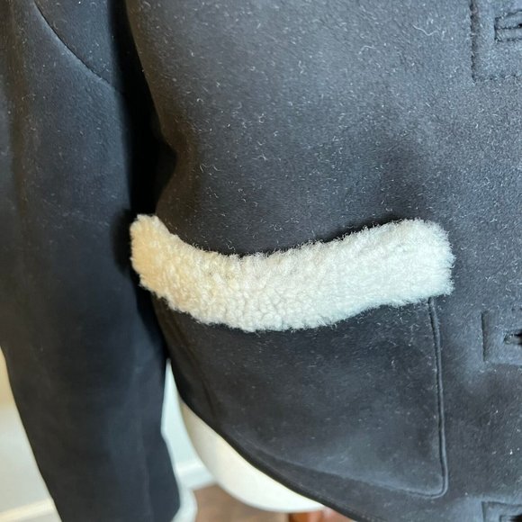 J.Crew $950 Collection Limited Edition Cropped Shearling Jacket Size S BV677 - Picture 6 of 12